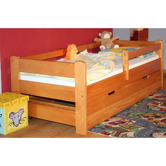 Patul pentru copil cu șină de siguranță - Alder