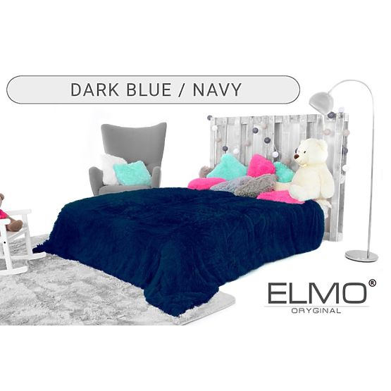Pătură de pat ELMO – albastru închis