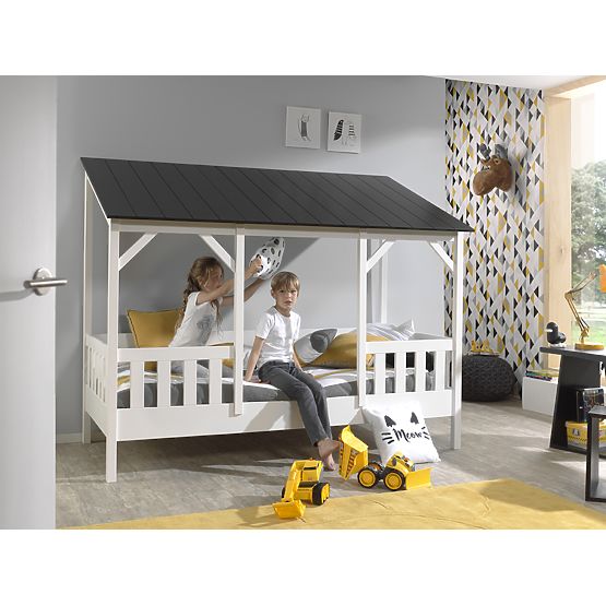 Spațiu de depozitare pentru patul tip căsuță Charlotte - negru