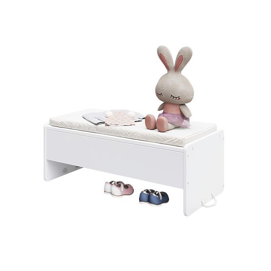 Pătuț pentru copii LETO 90x40 cm - alb