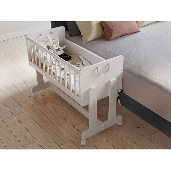 Pătuț pentru copii LETO 90x40 cm - alb