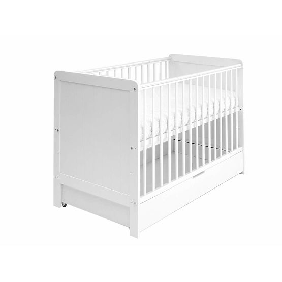 Pătuț pentru copii Baby Magic 120x60 cm - alb