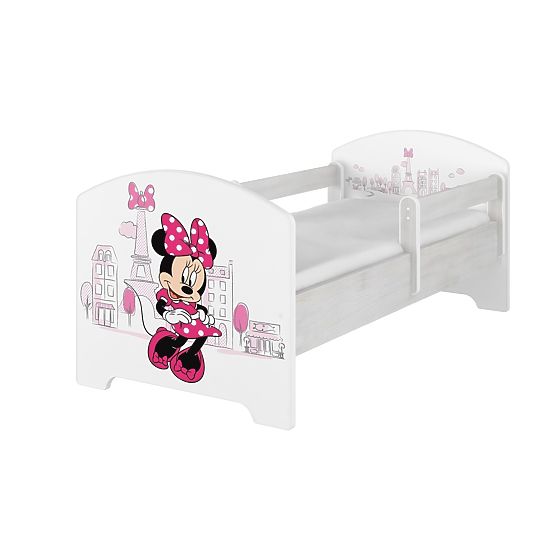 Patut pentru copii cu bariera - Minnie Mouse in Paris - alb