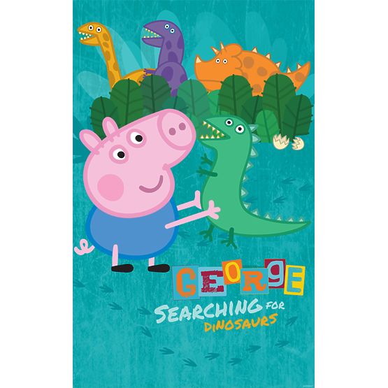 Peppa Pig George mural de perete din 6 panouri