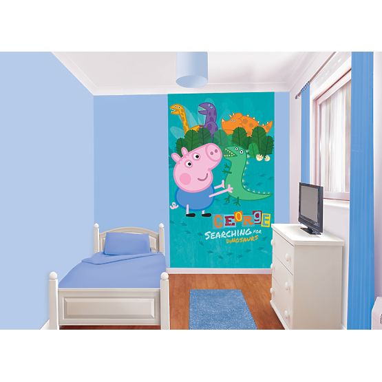 Peppa Pig George mural de perete din 6 panouri