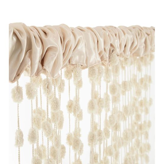 Perdele pentru copii cu bile Ecru