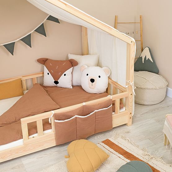 Perna din muselină Ourbaby Ø 35 cm Urs - ecru