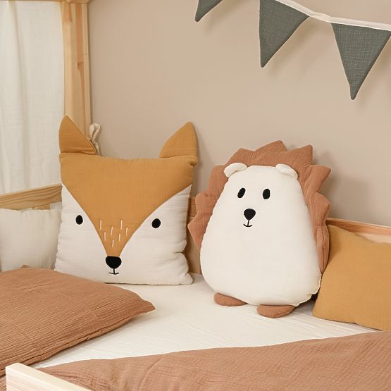 Pernă din muselină Ourbaby 35x35 cm - Vulpe