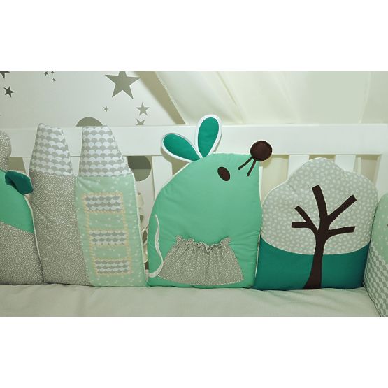 pernă la cribs mentă