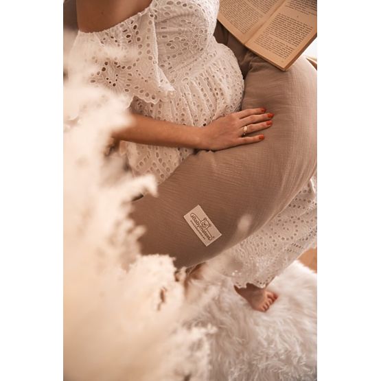 Pernă MOON MUSLIN 260 cm - maro