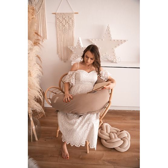 Pernă MOON MUSLIN 260 cm - maro