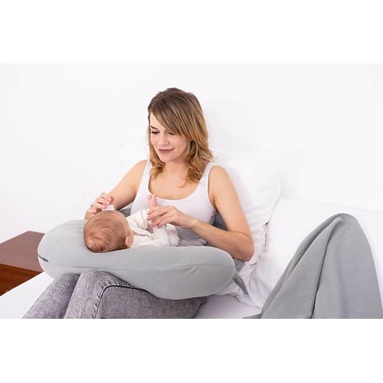 Pernă MOON MUSLIN 260cm - gri