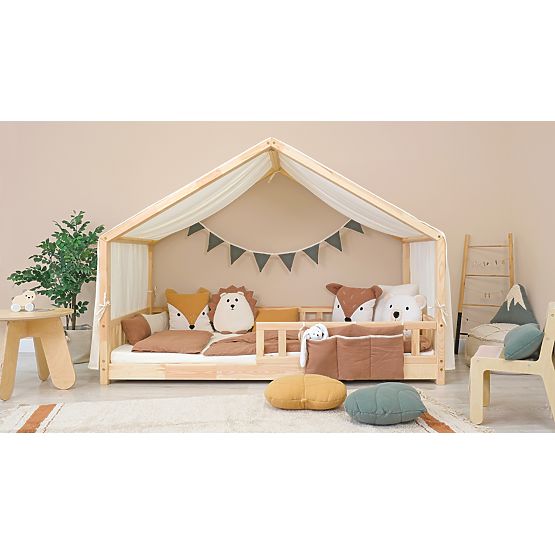 Perna muselină Ourbaby 28x30 cm Munți - verde