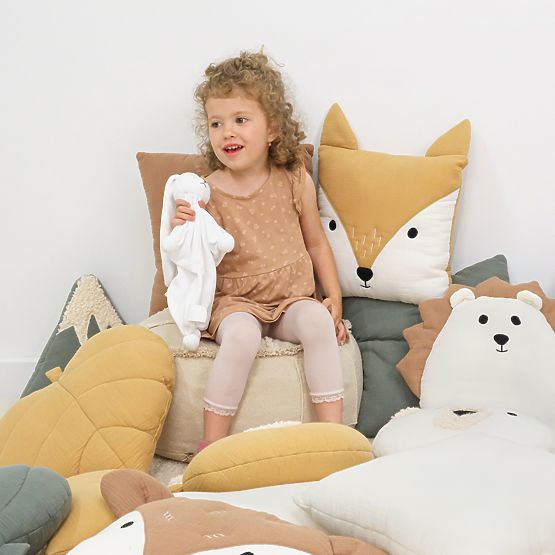 Perna muselină Ourbaby 28x30 cm Munți - verde