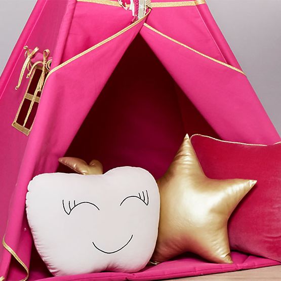 Pernă-stea din piele eco