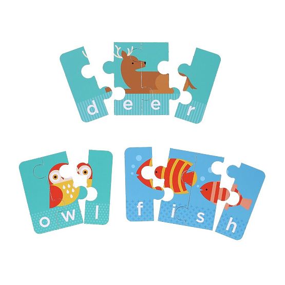 Petit Collage Primul meu puzzle de ortografiere cu animale
