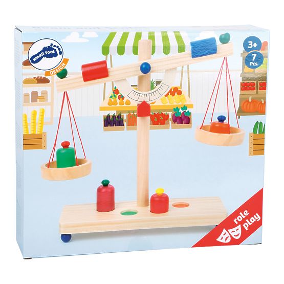 Picior mic Cântar cu pârghie din lemn