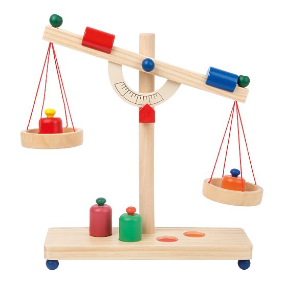 Picior mic Cântar cu pârghie din lemn