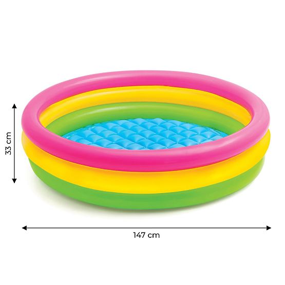 Piscina gonflabila colorata pentru copii