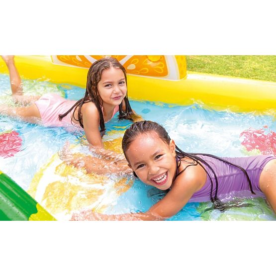 Piscina pentru copii cu tobogan