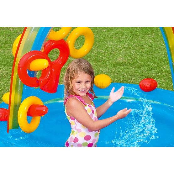 piscina pentru copii cu tobogan RAINBOW