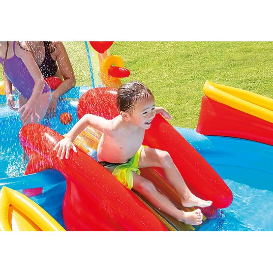 piscina pentru copii cu tobogan RAINBOW