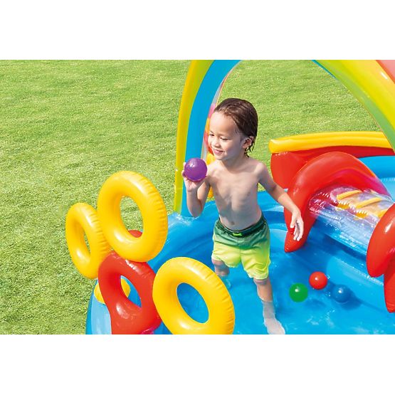 piscina pentru copii cu tobogan RAINBOW