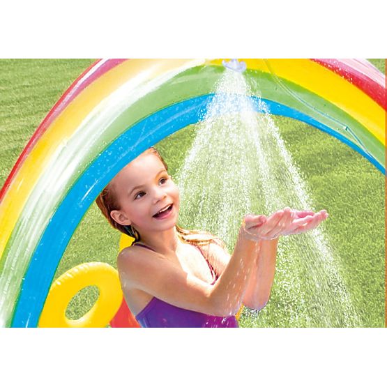 piscina pentru copii cu tobogan RAINBOW
