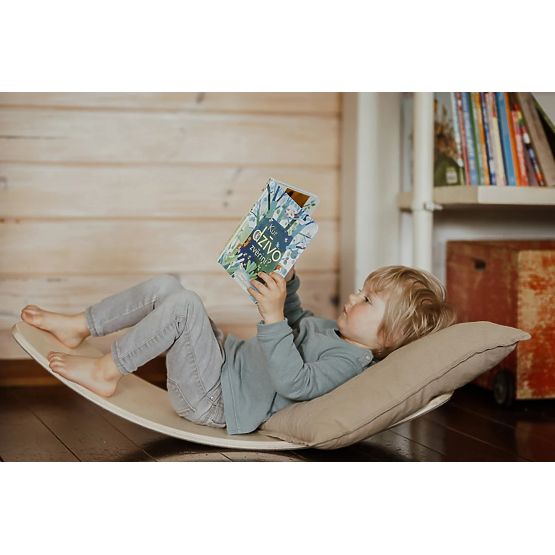 Placă de echilibru din lemn pentru copii, leagăn exerciții de echilibru ECOTOYS