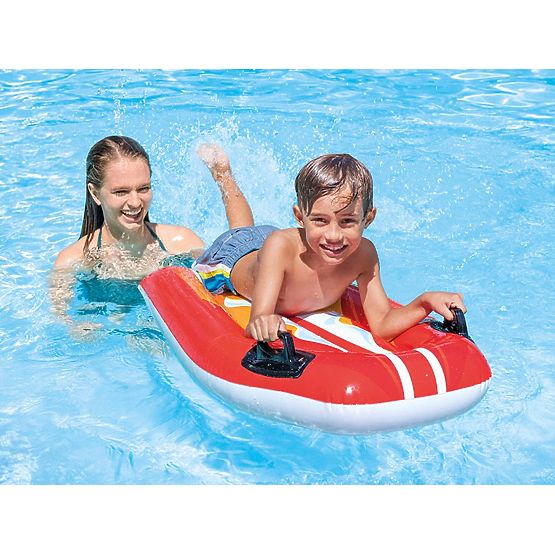 Placă de înot gonflabilă cu mânere pentru copii roșie INTEX 58165 RED