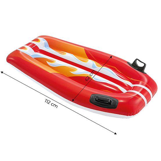 Placă de înot gonflabilă cu mânere pentru copii roșie INTEX 58165 RED