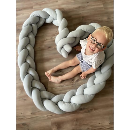 Apărătoare pentru împletituri 360 cm - gri