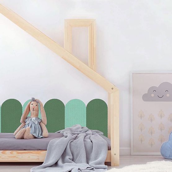 Protecție perete din spumă - Panouri verde pastel