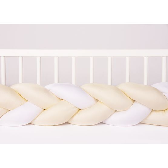 Protector tricotat pentru patut Crema 200cm