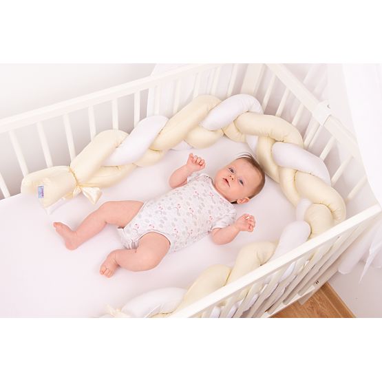 Protector tricotat pentru patut Crema 200cm