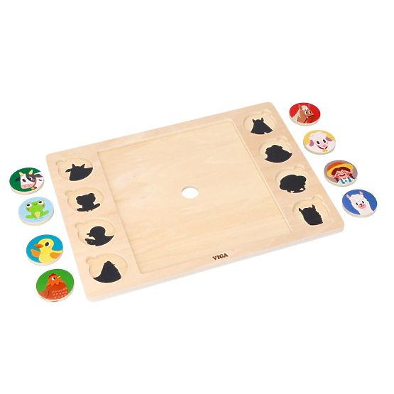 Puzzle 2 în 1 Fermă - găsește umbra