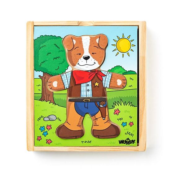 Puzzle Cățeluș pentru îmbrăcat