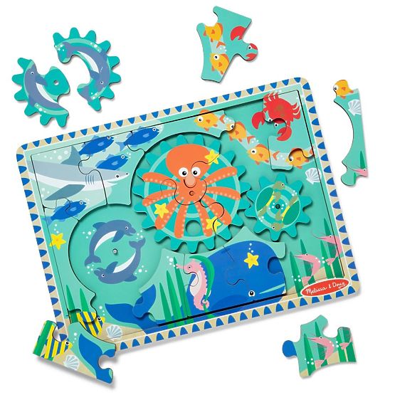 Puzzle cu roți dințate Lumea subacvatică