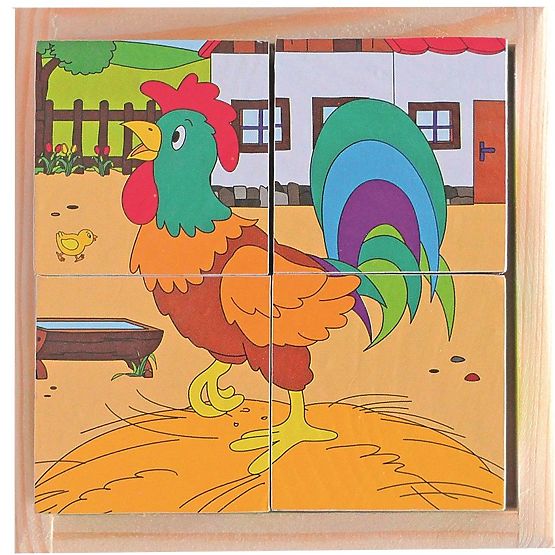 Puzzle cuburi la țară