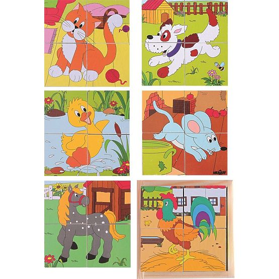 Puzzle cuburi la țară