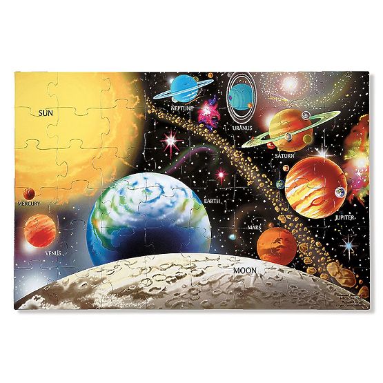Puzzle de podea Sistemul Solar 48 de piese