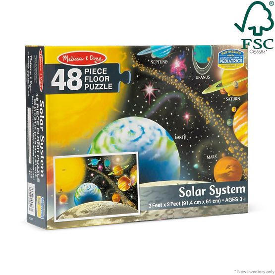 Puzzle de podea Sistemul Solar 48 de piese
