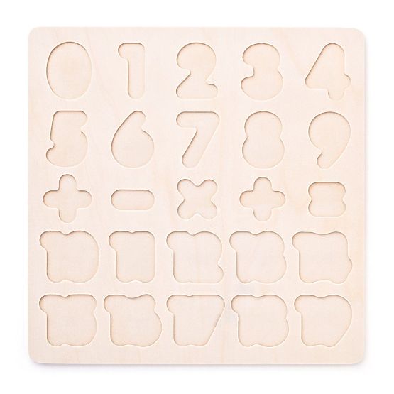 Puzzle din lemn cu cifre