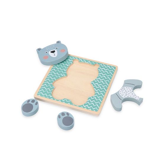 Puzzle din lemn cu ursuleț
