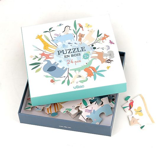 Puzzle din lemn - Lumea