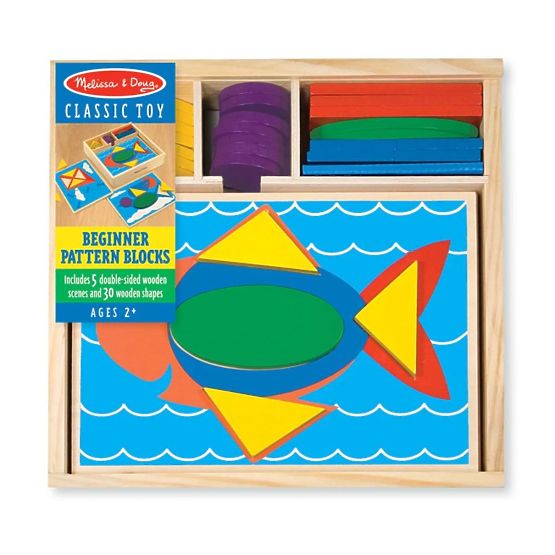 Puzzle din lemn - Mozaic - culori și forme