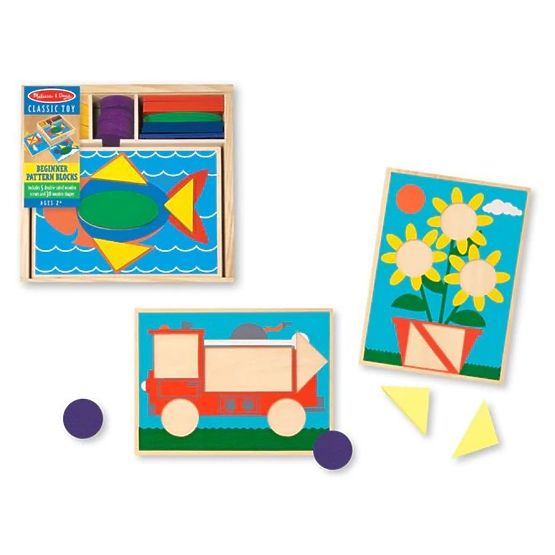 Puzzle din lemn - Mozaic - culori și forme