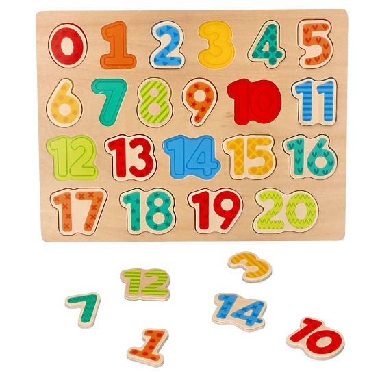 Puzzle din lemn noi - cifre