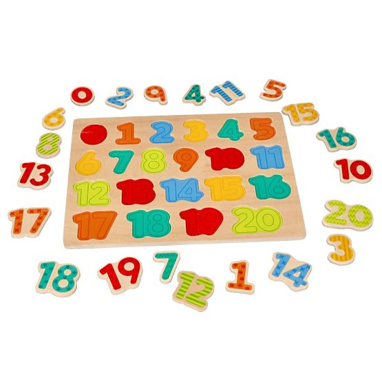 Puzzle din lemn noi - cifre