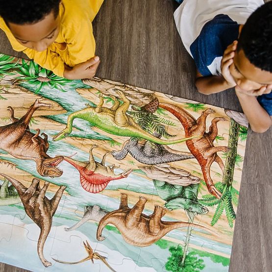 Puzzle de podea dinozauri 48 piese